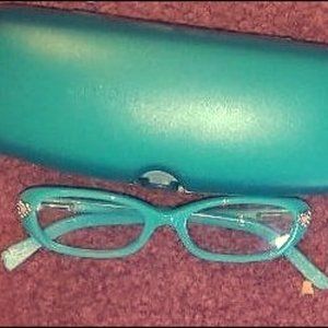 Cute blue glasses frames for young girls.